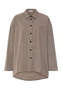 Front cutout view of HA earthy woven cotton Blouse