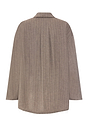 Back cutout view of HA earthy woven cotton Blouse