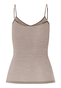 Back cutout view of HA rose grey wool Spaghetti Top