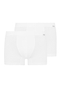 Front cutout view of Hanro white cotton Pants 2Pack