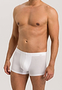 Front view of a men model wearing Hanro white cotton Pants 2Pack