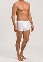 Full-body view of a men model wearing Hanro white cotton Pants 2Pack