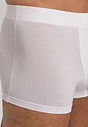 Close-up view of a men model wearing Hanro white cotton Pants 2Pack