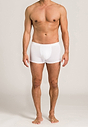 Full-body view of a men model wearing Hanro all white cotton Pants