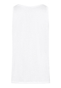 Back cutout view of Hanro white cotton Tank Top