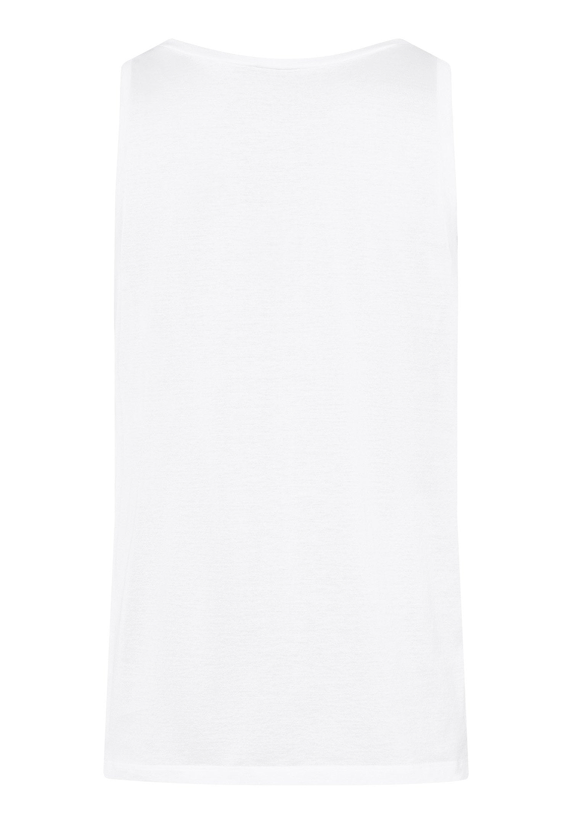 HANRO Cotton Sporty Tank Top in White | HANRO