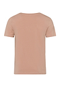 Back cutout view of Hanro neutral cotton S/SLV Shirt V-Neck