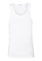 Front cutout view of Hanro white cotton Tank Top