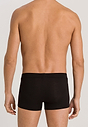 Back view of a men model wearing HA deep black modal/viscose/tencel Pants