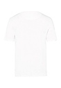 Back cutout view of Hanro white cotton S/SLV Shirt V-Neck