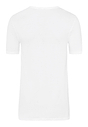 Back cutout view of HA white cotton S/SLV Shirt