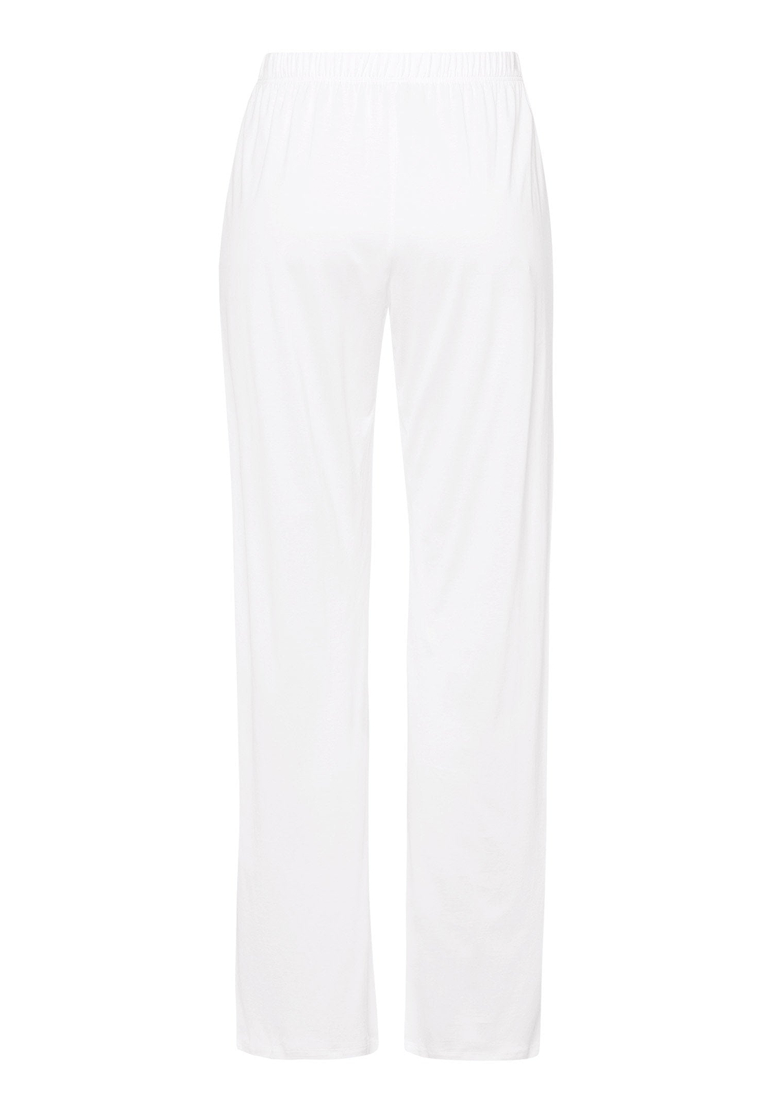 Cotton Deluxe Long Pants in White | HANRO