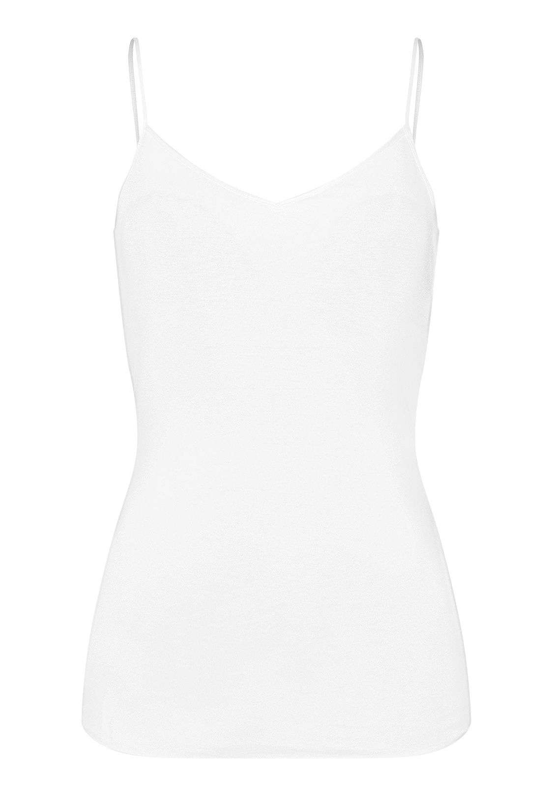 HANRO Padded Spaghetti Top in white