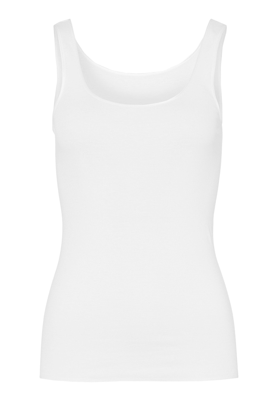 HANRO Tank Top in White: Comfortable & Seamless Design | HANRO
