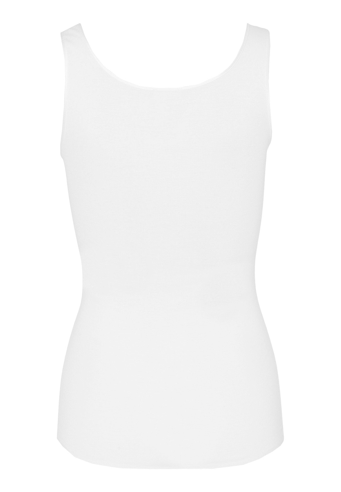 HANROハンロタンクトップ S ホワイト HANRO Tank Top in White: Comfortable & Seamless Design | HANRO