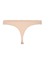Back cutout view of Hanro beige cotton Thong