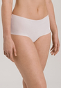 Front view of a women model wearing HA white cotton Maxi Briefs