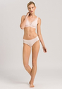 Full-body view of a women model wearing HA powder cotton Midi Briefs