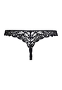 Back cutout view of Hanro black microfibre Thong