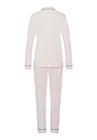 Back cutout view of HA almond modal/viscose/tencel L/SLV Pajama