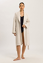 Full-body view of a women model wearing HA moonlight microfibre Robe 100cm