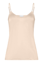 Front cutout view of HA natural modal/viscose/tencel Spaghetti Top