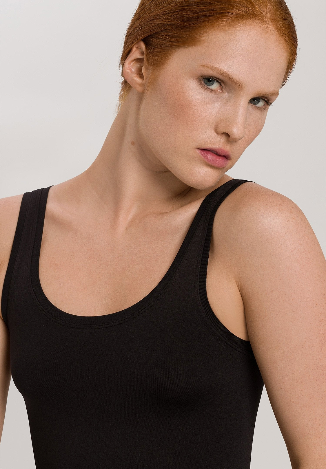 HANRO Touch Feeling Tank Top in Black
