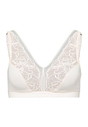 Front cutout view of HA warm sand modal/viscose/tencel Soft Cup Bra