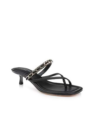 Georgette Kitten-Heel Sandal shoes L'AGENCE