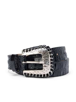 Leya Leather Belt in Tan | L display picture 1