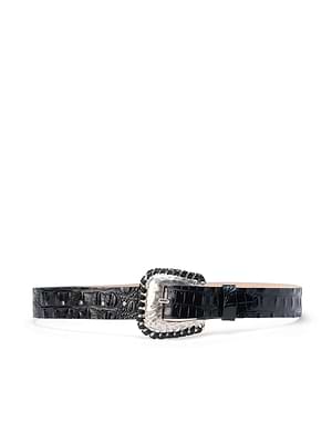 Leya Leather Belt in Tan | L display picture 2