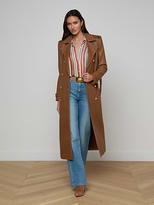 Trench Long The Legend – Femme – Taille 9-10 – Beige – Imperméable