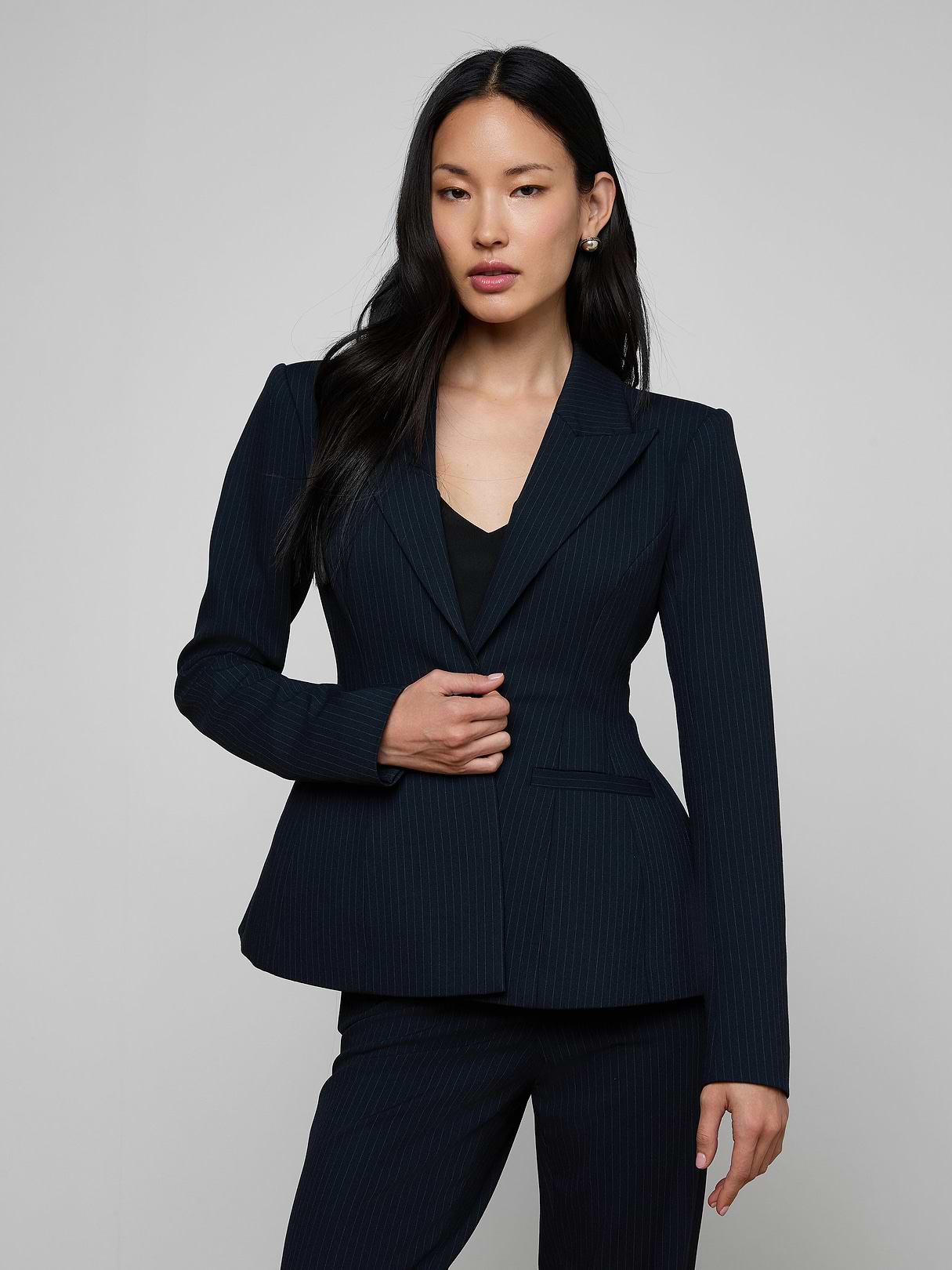Sofia Knit Blazer in Ginger Snap | L'AGENCE
