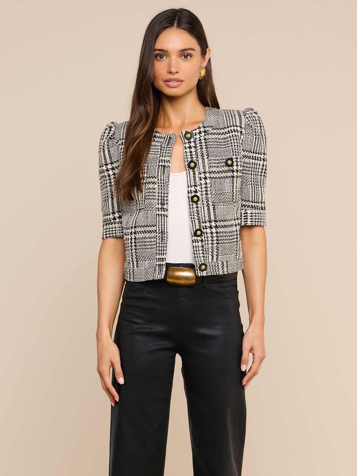 Chita Tweed Jacket in Rainbow Tweed | L'AGENCE