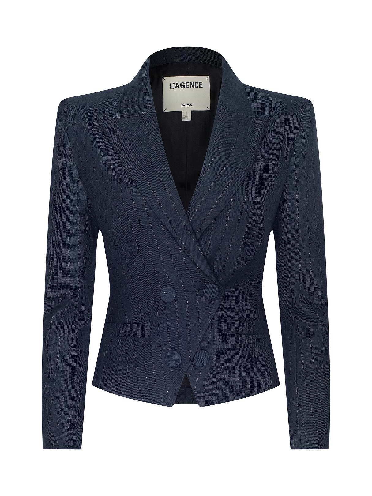 専用 渋谷 Time is on BUTTON DOUBLE BREASTED Kyomi Double-Breasted Blazer in Midnight | L'AGENCE