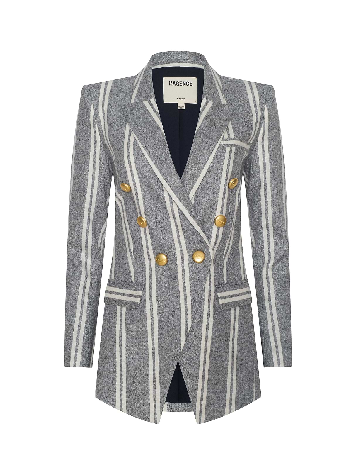 Kyomi Double-Breasted Blazer in White | L'AGENCE