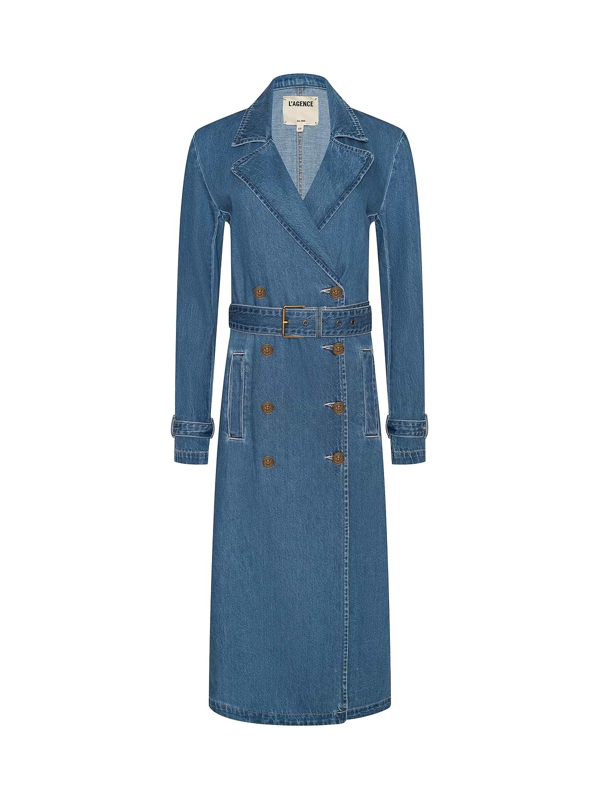 Brinley Oversized Trench Coat in Dark Macchiato | L'AGENCE
