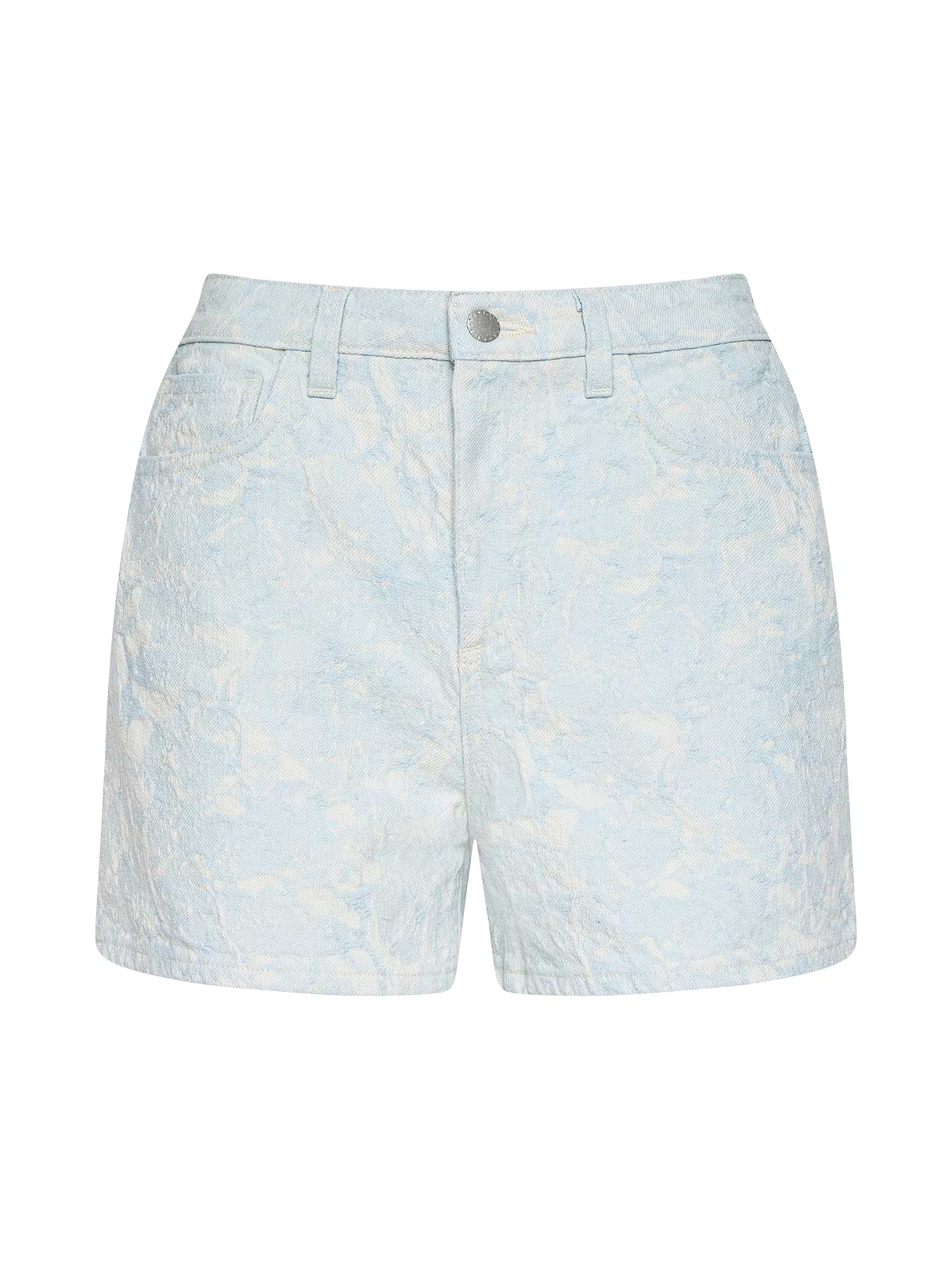 lifemania RAW LINE SHORTS ジョーツ　ワイド Lissania Short in Ecru/Navy Stripe | L'AGENCE