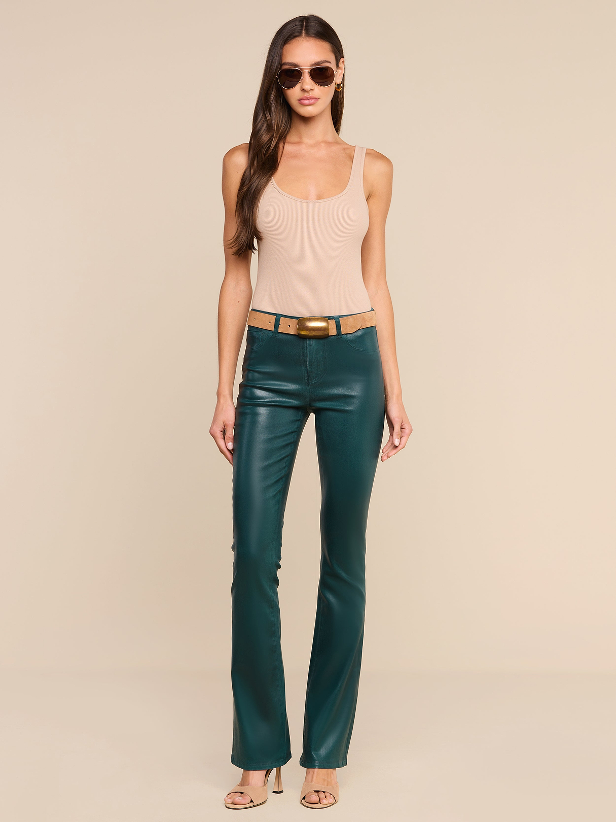 Women's Luxury Coated Jeans: Waxed, Straight & White – L'AGENCE