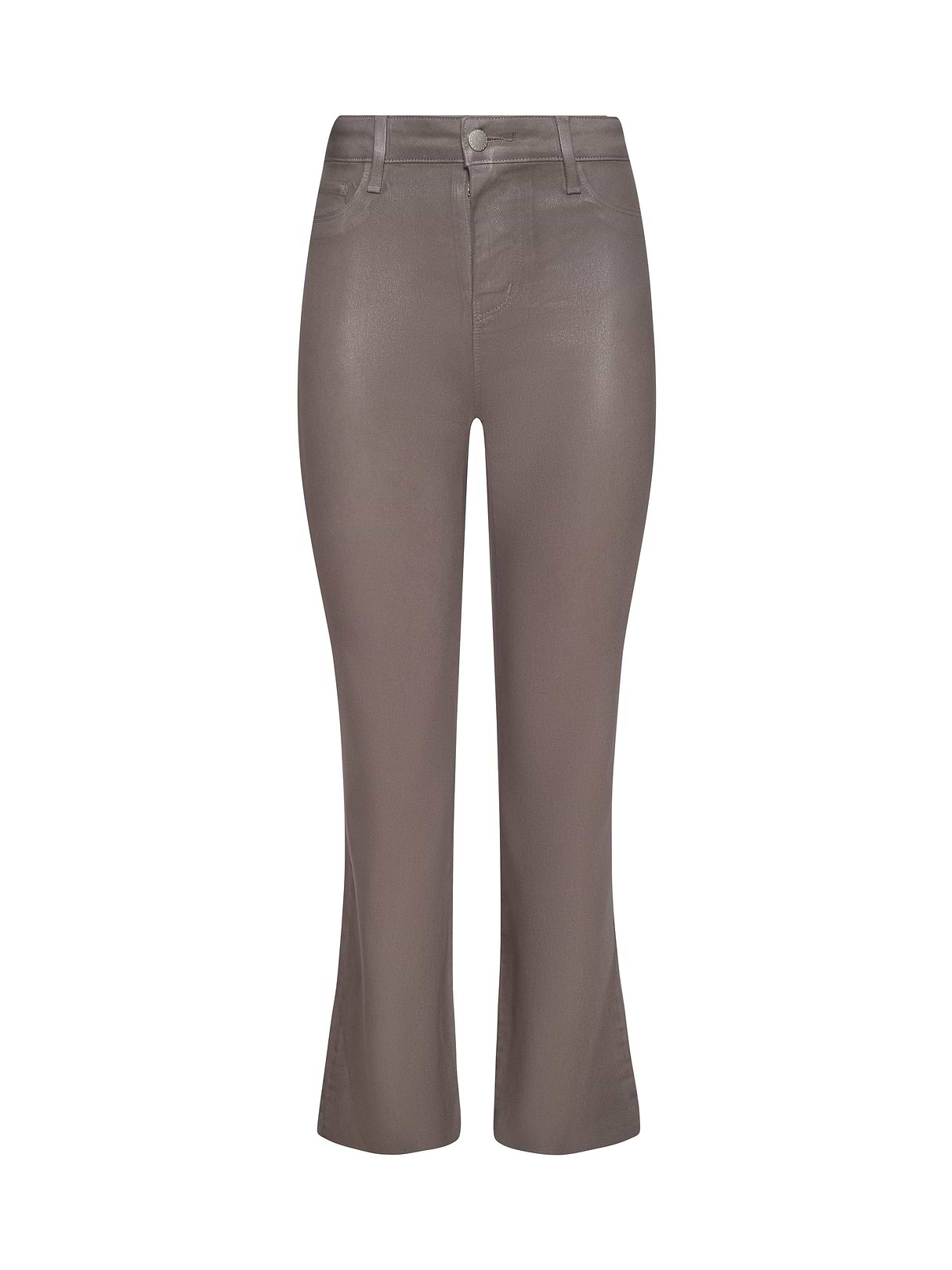 Marty Coated Flare Jean in Cappuccino Coated | L'AGENCE