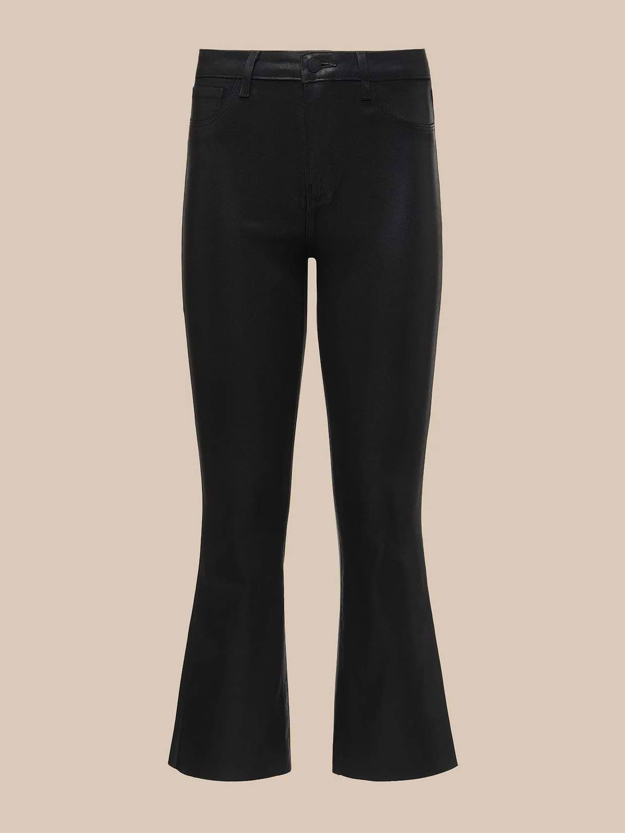 Marty Coated Flare Jean in Cappuccino Coated | L'AGENCE