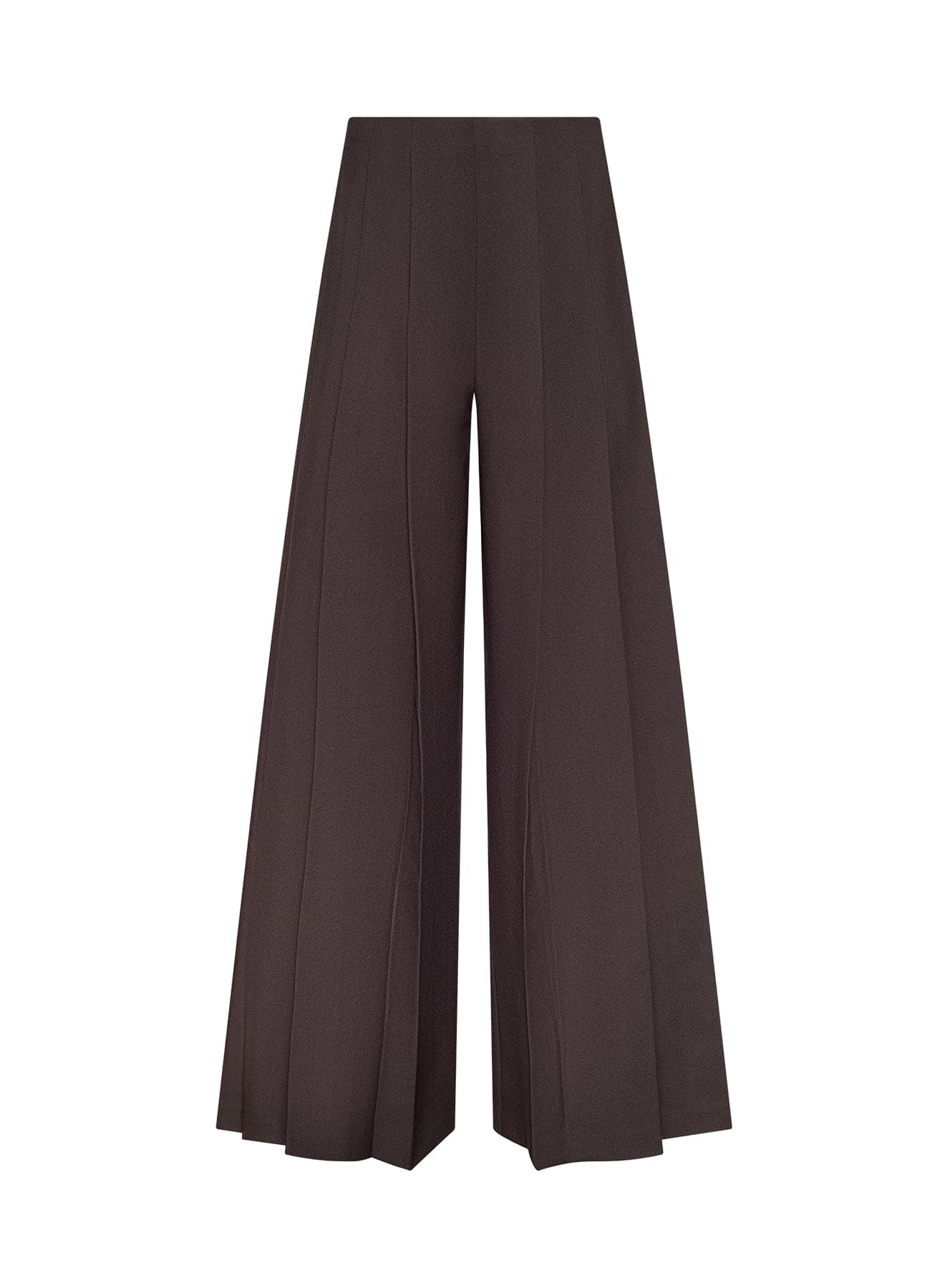 Novalynn Cropped Pleated Pant in Black | L'AGENCE