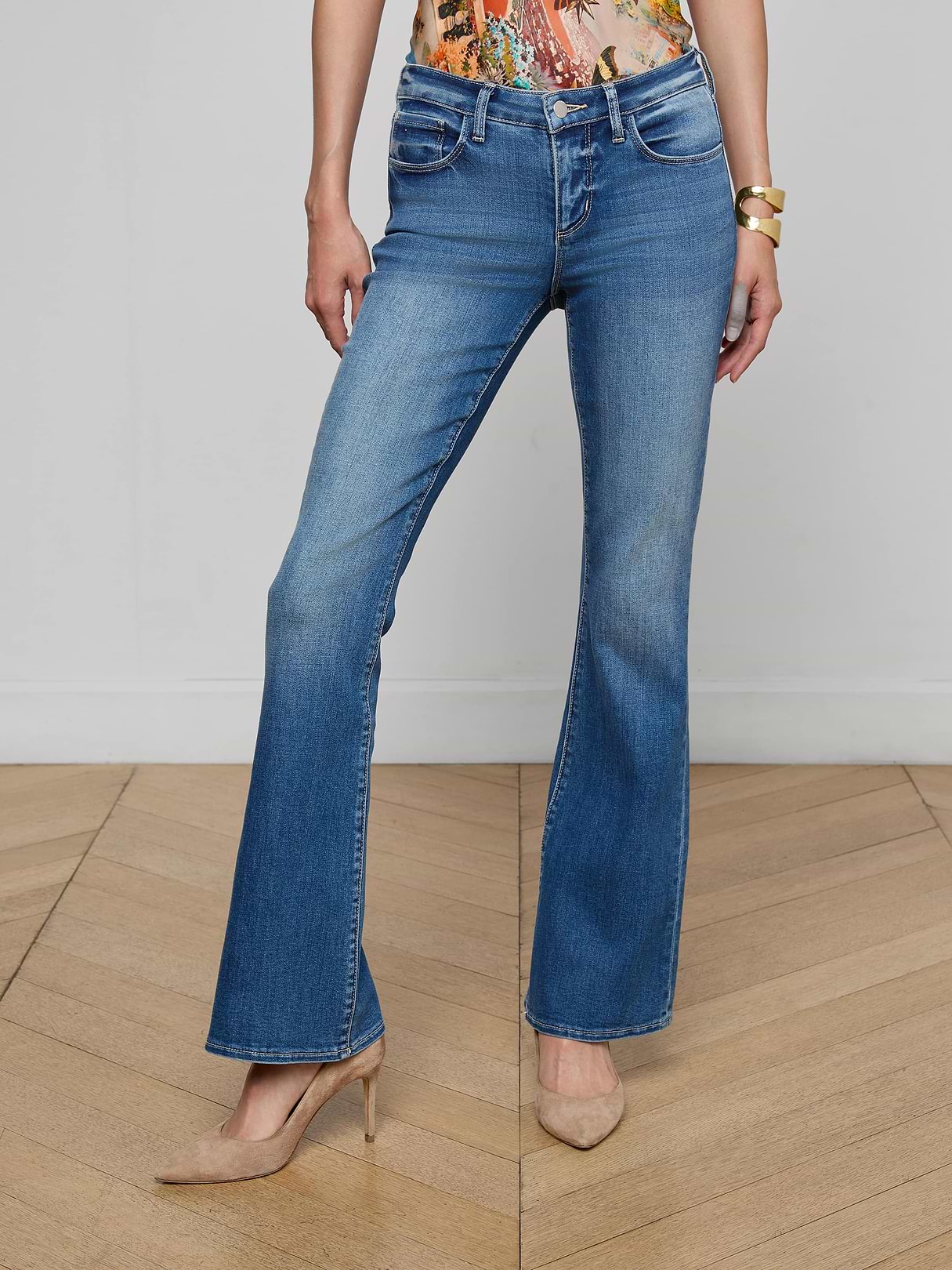 Luxury Women's Low Rise Bootcut Jeans | Designer Low Rise Bootcut