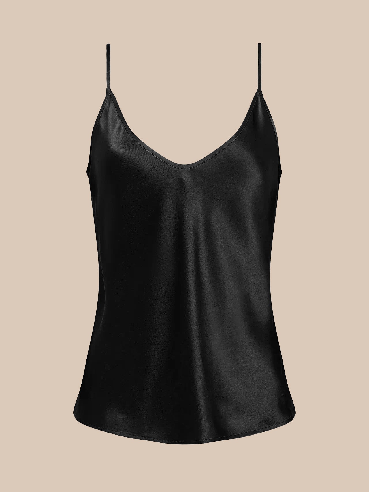 Gabriella Silk Camisole in Black | L'AGENCE