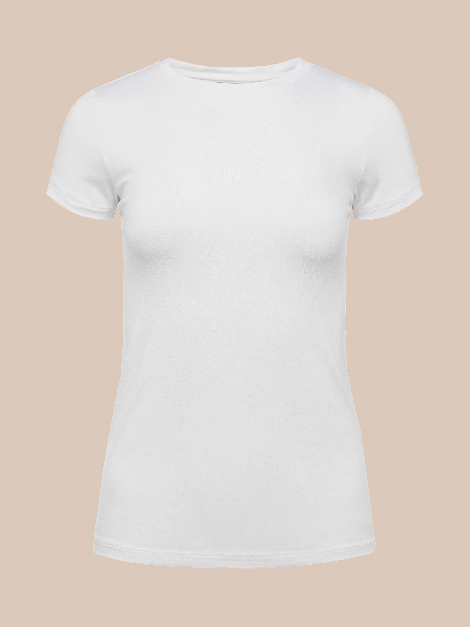 Tess Long Sleeve Tee in White | L'AGENCE