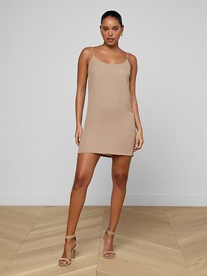 Raye Slip Lining Dress in Black | L'AGENCE