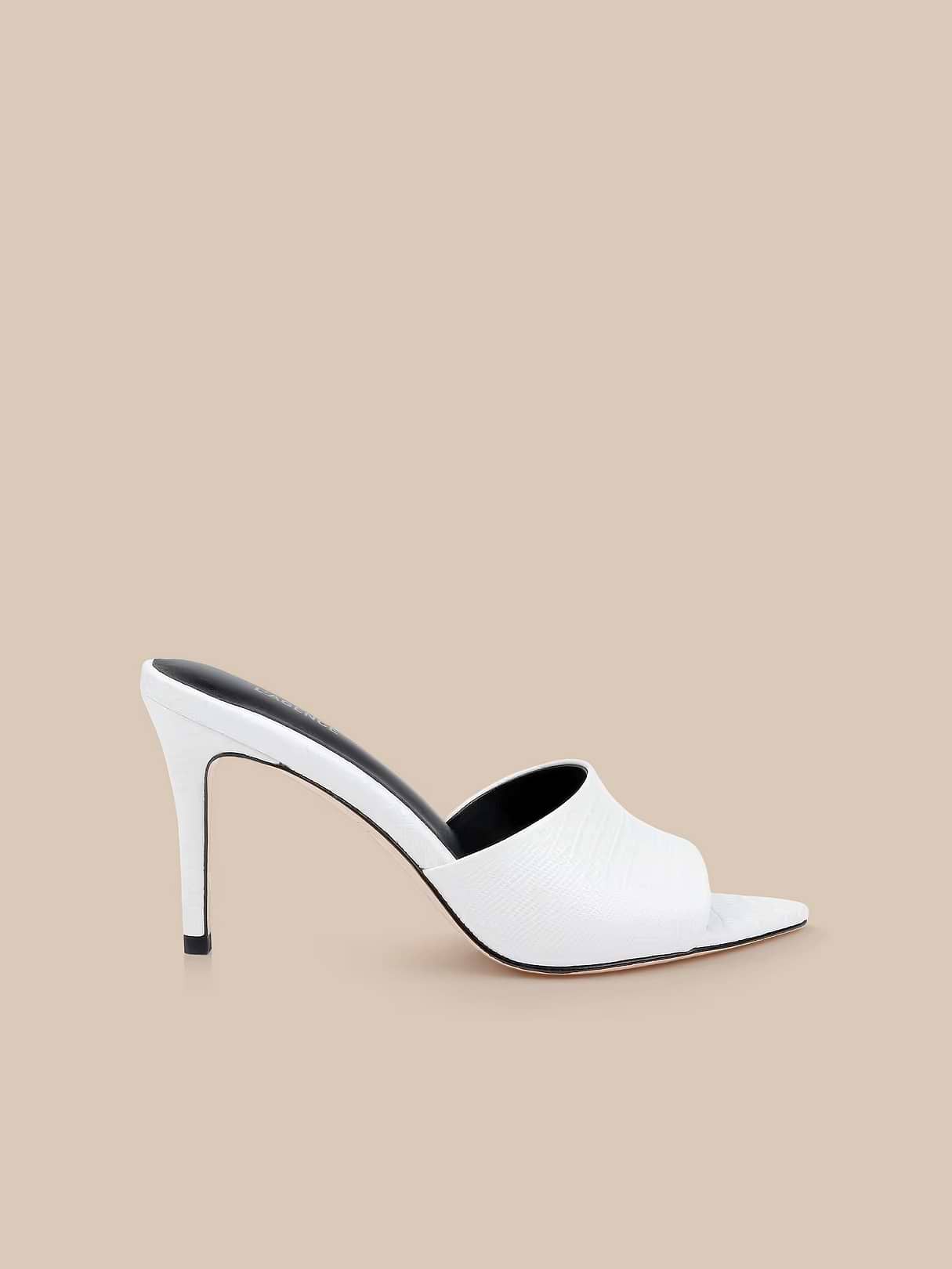 Lolita Suede Open-Toe Mule in Cappuccino Suede | L'AGENCE