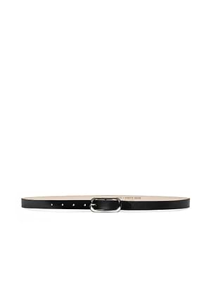 Leya Leather Belt in Tan | L display picture 3