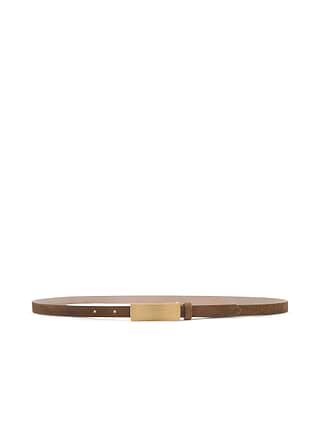 Elyse Croc-Embossed Leather Belt in Chocolate Croc Embossed  display picture 1