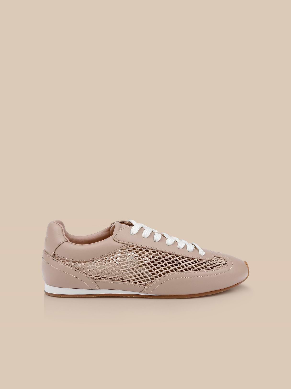 Deepa Platform Sneaker in White Leather | L'AGENCE